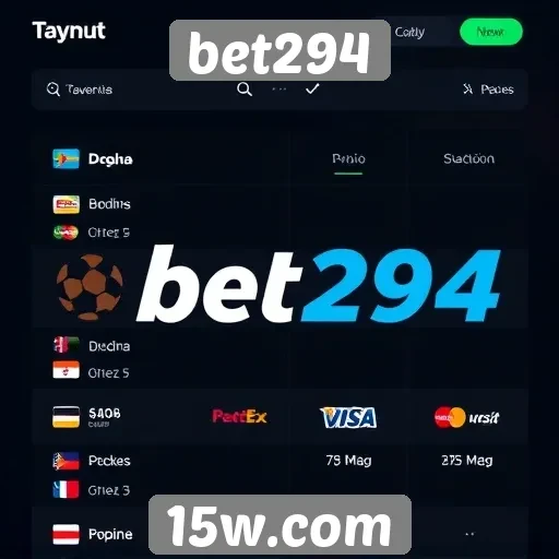 Opções de pagamento oferecidas pelo site bet294